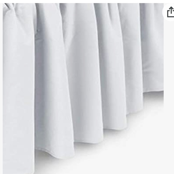 Harmony lane white Ruffle bed skirt - Picture 4 of 5